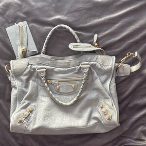 Balenciaga Le City Medium Leather Top Handle Bag